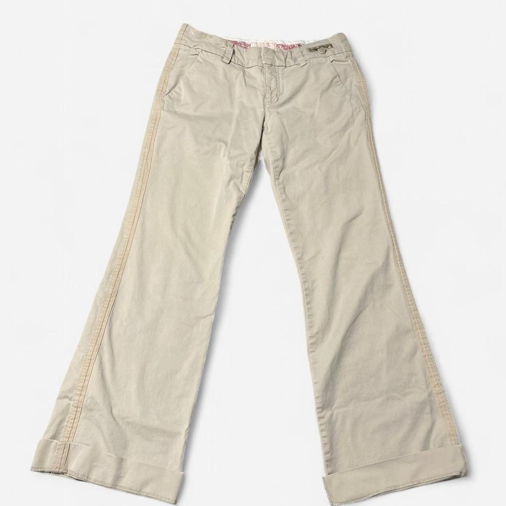 American Eagle Outfitters Beige Flare Pants